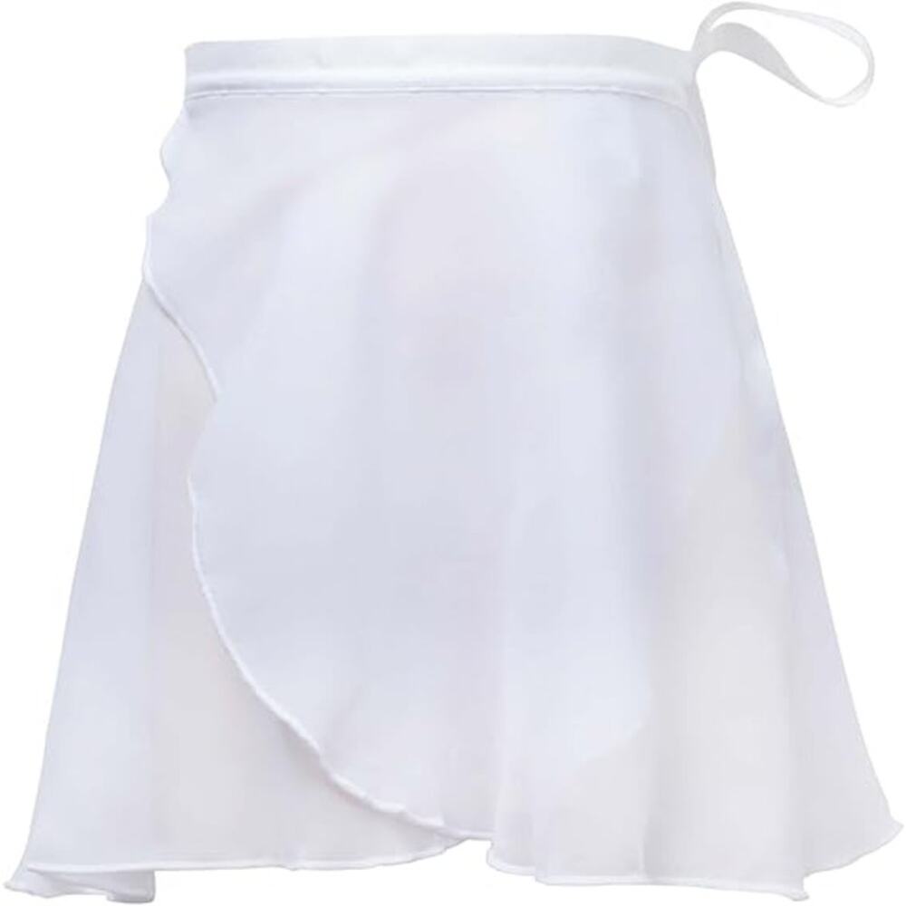Daydance Women Ballet Skirts Adult Sheer Chiffon XL White